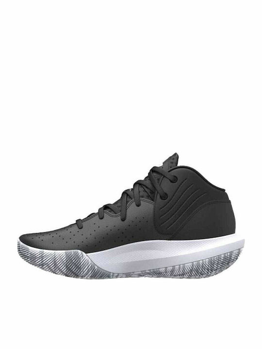 Junior Jet 2021 Kinder Sportschuhe Basketball mit Schnürsenkeln Schwarz