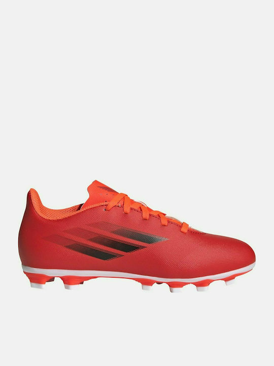 Adidas Παιδικά Ποδοσφαιρικά Παπούτσια X Speedflow.4 FXG με Τάπες Κόκκινα