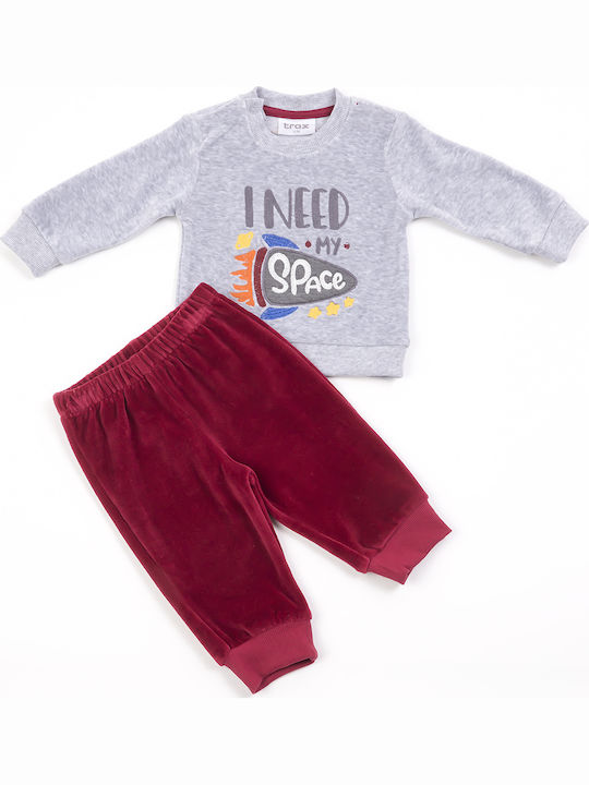 Trax Kids Sweatpants Set Gray 2pcs