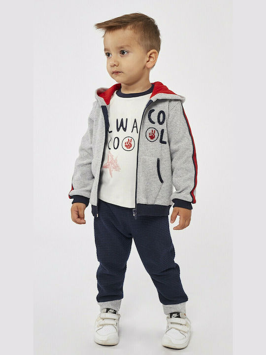 Hashtag Kids Sweatpants Set Gray 3pcs