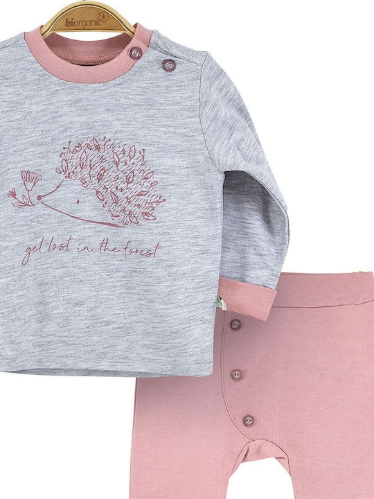 Biorganic Kids' Pajamas Winter Gray