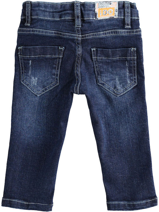 iDO Blugi Pentru Copii Pantalon Albastru iDO Blugi Pentru Copii Pantalon Albastru