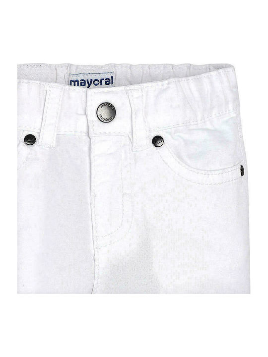 Mayoral Pantaloni copii din material textil Alb