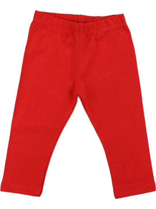 Kids Legging Capri Red
