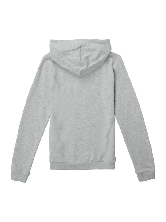 Guess Fleece Kids Sweatshirt with Hood Gray