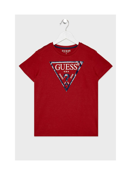 Guess Παιδικό T-shirt Κόκκινο