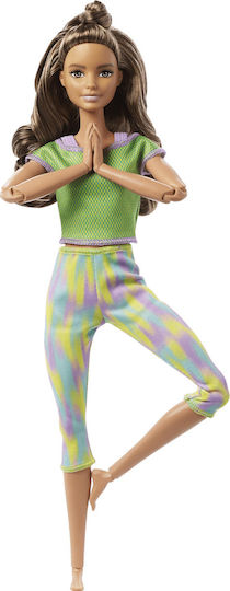 Barbie Made to Move Doll Green Dye Pants Doll for 3+ years+ Years 32.5cm