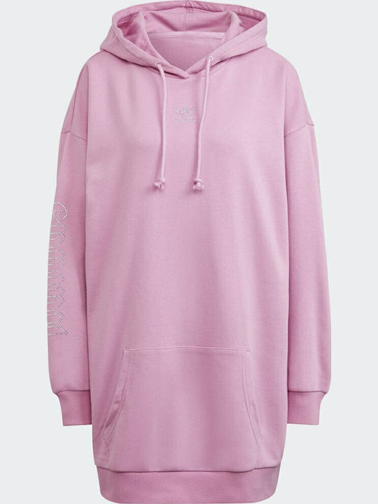 Mini Rochie Sport Mânecă Lungă Cu Glugă Bliss Orchid