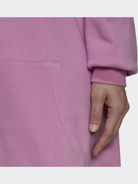 Mini Rochie Sport Mânecă Lungă Cu Glugă Bliss Orchid