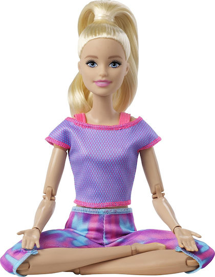 Barbie Made to Move Doll Blonde Purple Dye Pants for 3++ Years