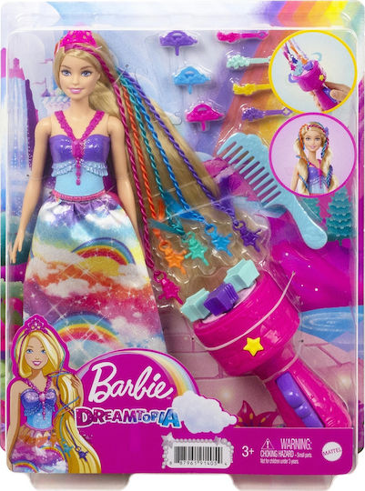 Barbie Принцеса Мечтателна Коса Кукла Дриймтопия за 3+ години+ години