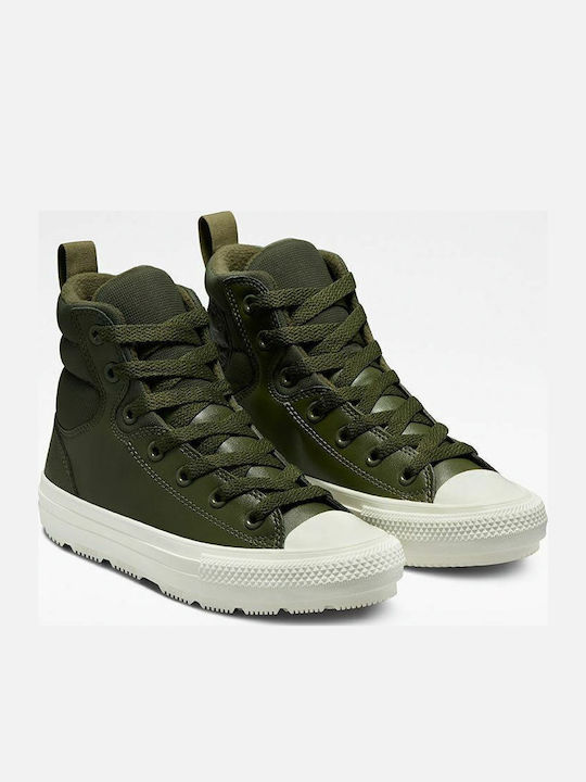Chuck Taylor All Star Berkshire Flatforms Boots Cargo Khaki / Egret