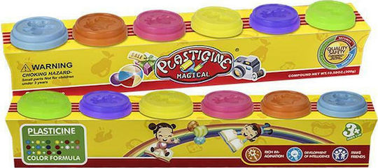 Plasticine - Game for 3+ Years, 6pcs 912766