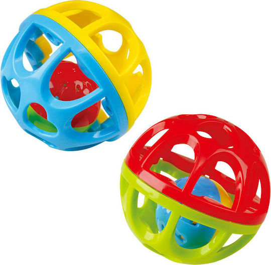 Playgo Bounce N' Roll Ball Κουδουνίστρα (Διάφορα Σχέδια) 1τμχ για 6+ Μηνών