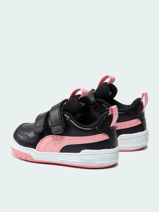 Multiflex Παιδικά Sneakers με Σκρατς Μαύρα