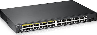 Zyxel GS1900-48HP v2 Managed L2 PoE+ Switch με 48 Θύρες Gigabit (1Gbps) Ethernet και 2 SFP Θύρες