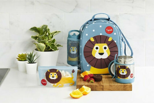 3 Sprouts Lion Baby Food Thermos Stainless Steel 350ml