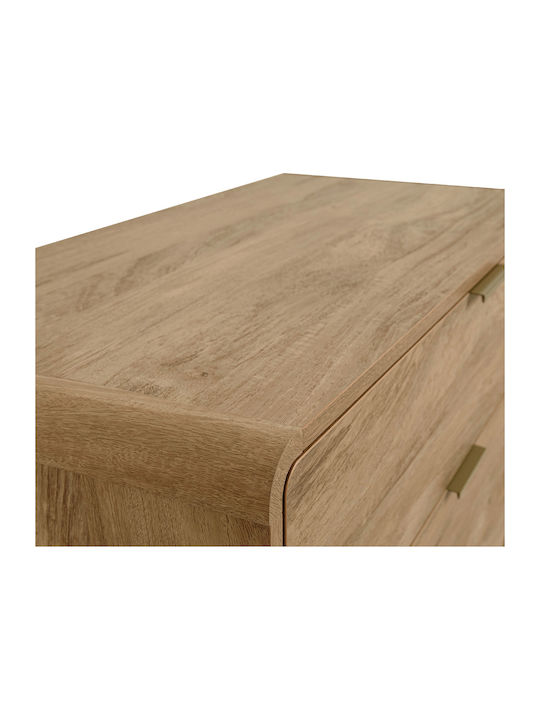 Noptieră Ovală Din Lemn Natural 60.2x39.5x54.7cm