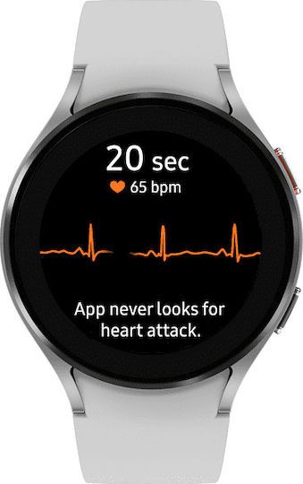 Samsung Galaxy Watch4 Aluminium 44mm Waterproof with Heart Rate Monitor (Silver)