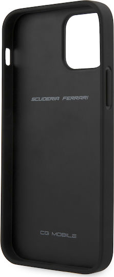 Ferrari Off Track Quilted Back Cover Δερμάτινο Μαύρο (iPhone 12 Pro Max)