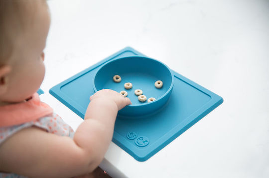 Ezpz Δίσκος Μπλε Mini Bowl από Σιλικόνη για 4+ μηνών
