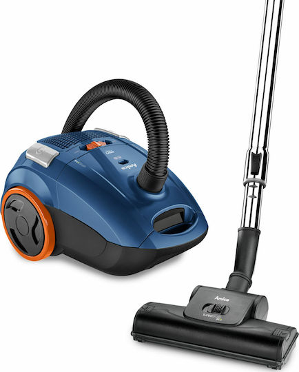 Amica Fen Turbo VM2062 Ηλεκτρική Σκούπα 900W με Σακούλα 3lt Μπλε
