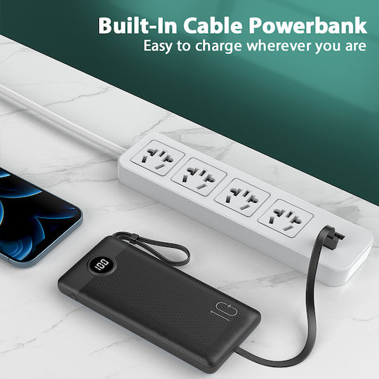 Veger C10 VP1116 Power Bank 10000mAh με Θύρα USB-A Μαύρο