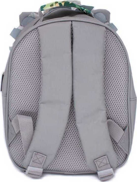 Les Deglingos Jelekros the Lion School Bag Backpack Kindergarten Green 6Liters