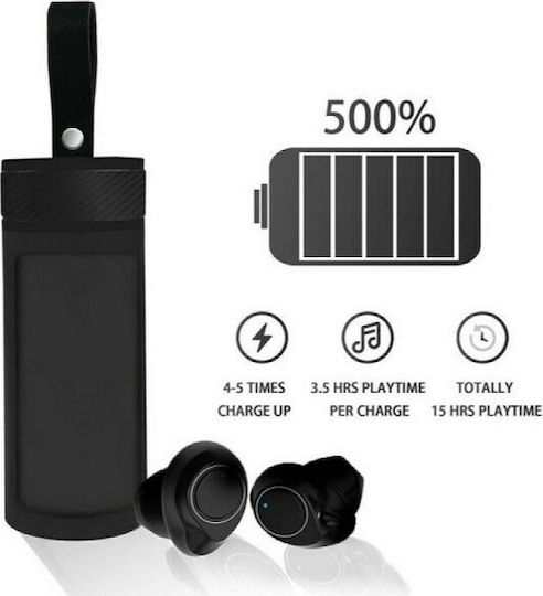 Andowl Q700 In-ear Bluetooth Handsfree Căști cu Carcasă de Încărcare Negru