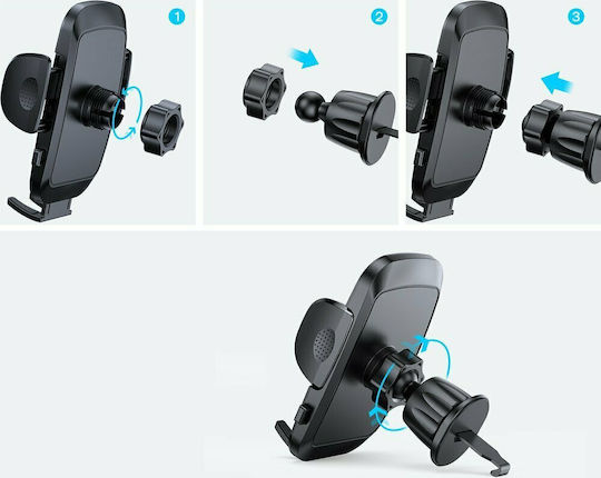 Joyroom JR-ZS259 Car Mobile Mount 6.7" with Adjustable Hooks Black