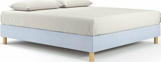 Grand Base Bed Base Double made of Wood Beige 140x190cm.