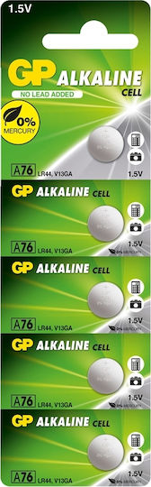 GP Batteries Alkaline Cell A76 Батерии Литий LR44 1.5V 5бр
