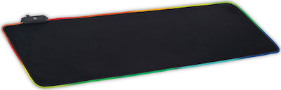 Rebeltec XXL Gaming Mouse Pad with RGB Lighting USB Black 800mm Led Slider Long Hub