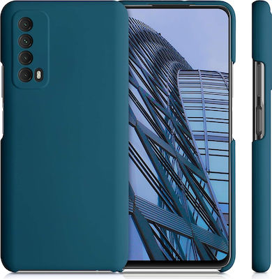 KWmobile Soft Flexible Rubber Umschlag Rückseite Silikon Blau (Huawei P Smart 2021) 53632.57