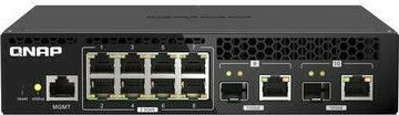 QNap QSW-M2108R-2C Managed L2 Switch with 8 Gigabit (1Gbps) Ethernet Ports and 2 SFP Ports