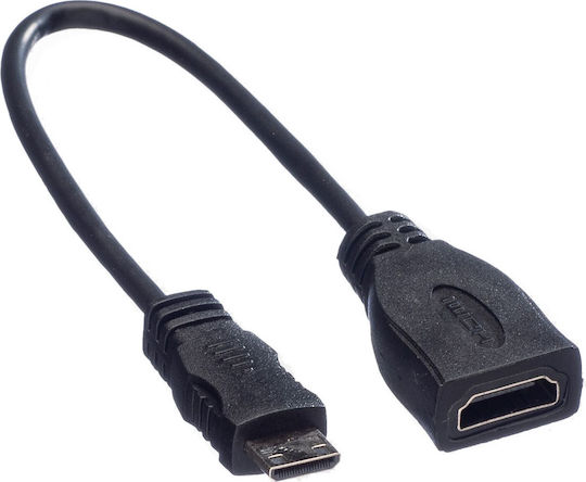 Value Μετατροπέας mini HDMI male σε HDMI female 1τμχ 11.04.5586-10
