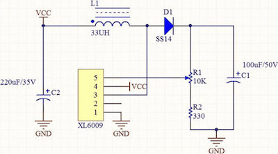 Converter DC/DC Step-Up with Input Voltage 3-32V and Output Voltage 5-32V 4A