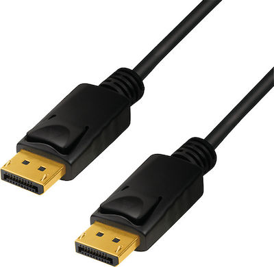 LogiLink Cable DisplayPort male - DisplayPort male 3m Black (CV0121)