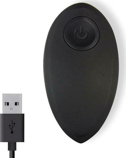Tardenoche Shove Thrusting & Vibrating Egg with Remote Control Vibrator Egg cu Telecomandă 8.5cm Negru