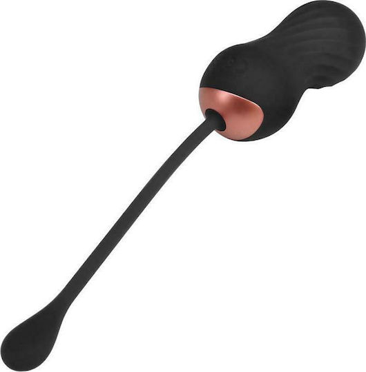 Tardenoche Shove Thrusting & Vibrating Egg with Remote Control Vibrator Egg cu Telecomandă 8.5cm Negru