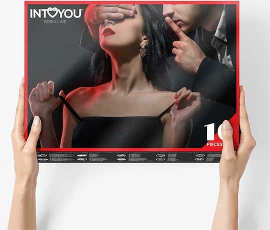 IntoYou BDSM Line Bondage Set 10 Pieces BDSM Kit σε Κόκκινο Χρώμα 10τμχ