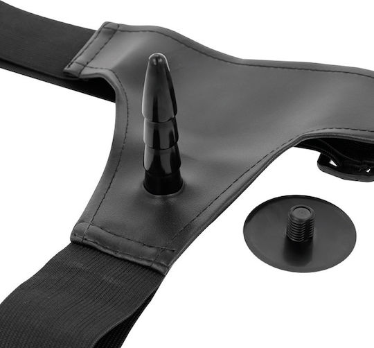 Harness Attraction Daniel Vibration & Rotation Harnașament cu Dildo 18cm și Vibrație în Culoare Roz