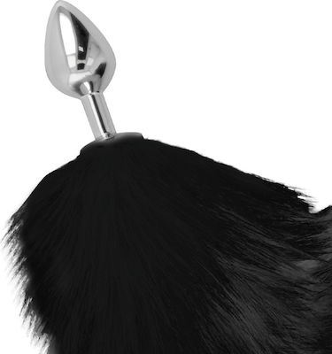 Darkness Furry Tail Butt Plug Analplug Black 8cm