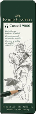 Faber-Castell Graphite Design 9000 Σετ 6 Μολύβια Πράσινα