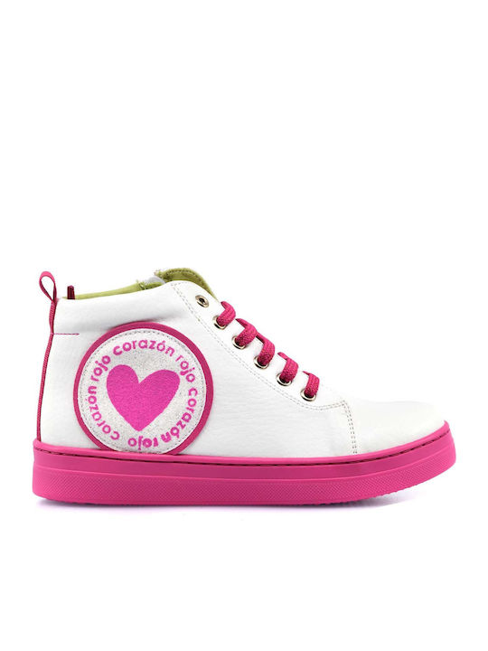 Kids Sneakers High Anatomic White