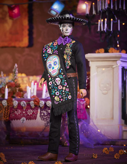 Barbie Signature 2021 Dia De Los Muertos Collectible Boy Doll Ken for 6+ years old+ Years