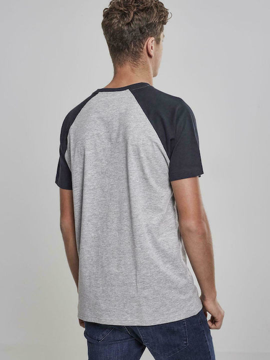 Urban Classics Ανδρικό T-shirt Navy / Grey