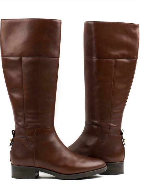 Leather Riding Boots with Laces Felicity Brown