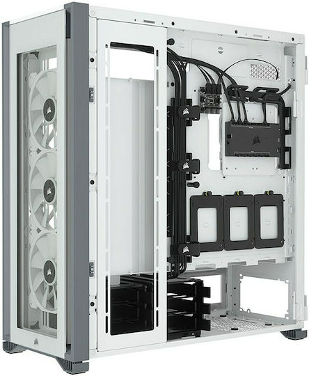 Corsair iCUE 7000X RGB Gaming Full Tower Κουτί Υπολογιστή με Πλαϊνό Παράθυρο Λευκό
