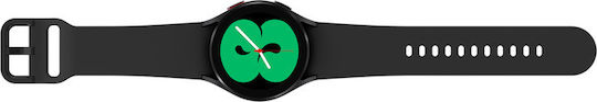 Samsung Galaxy Watch4 Aluminium 40mm Αδιάβροχο με Παλμογράφο (Black)